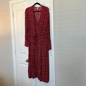 Treasure & Bond Red Faux Wrap Dress - XXL